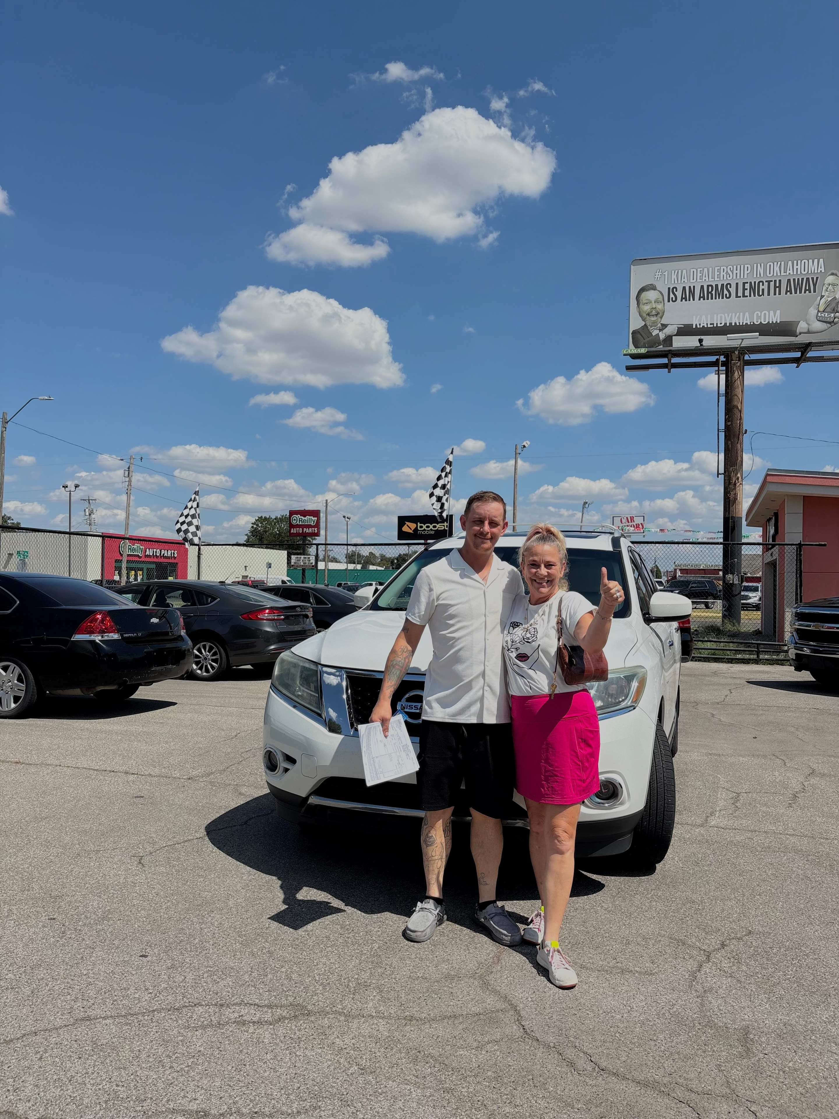Happy customer at Jeffrey's Auto Sales