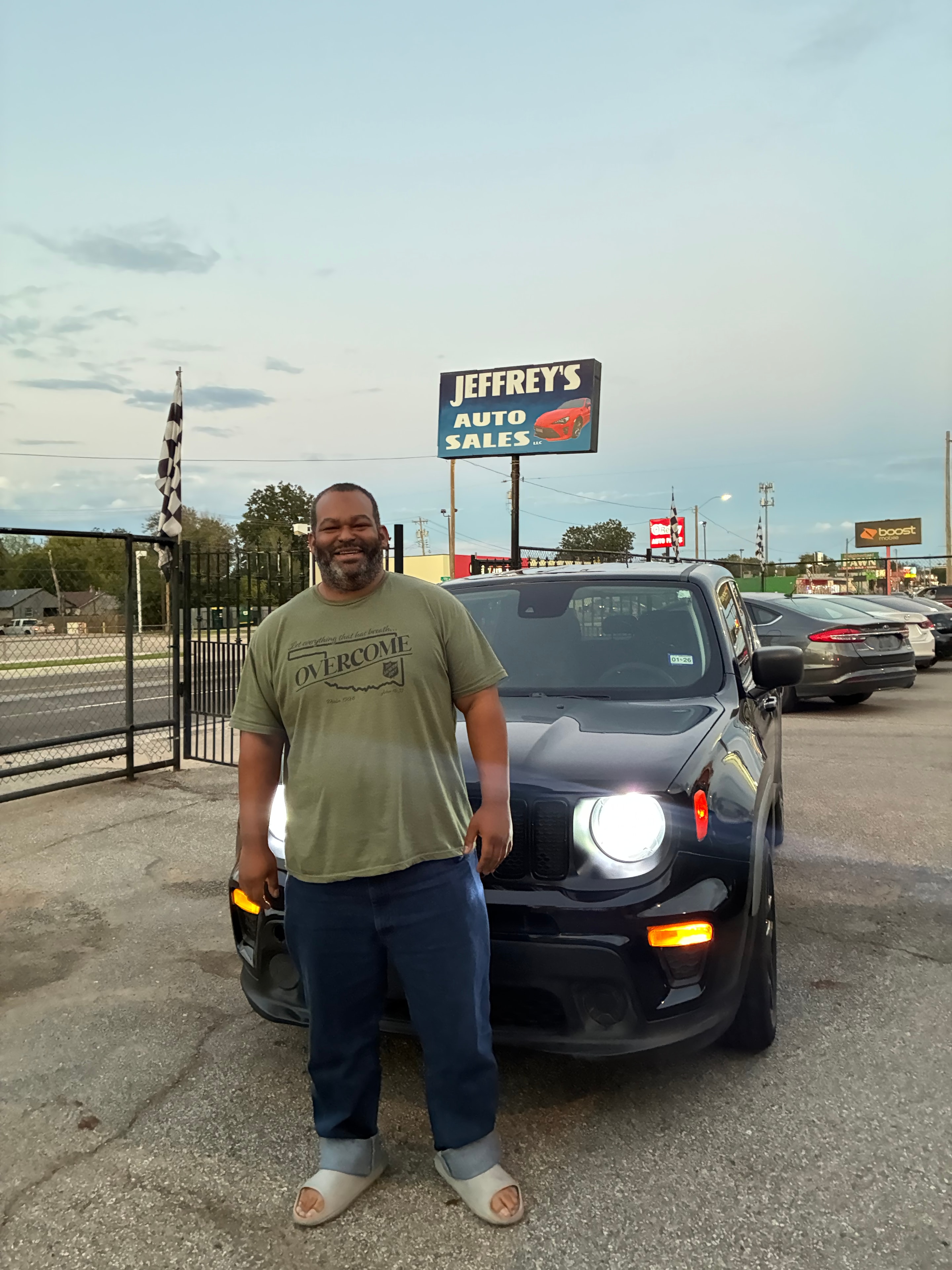Happy customer at Jeffrey's Auto Sales