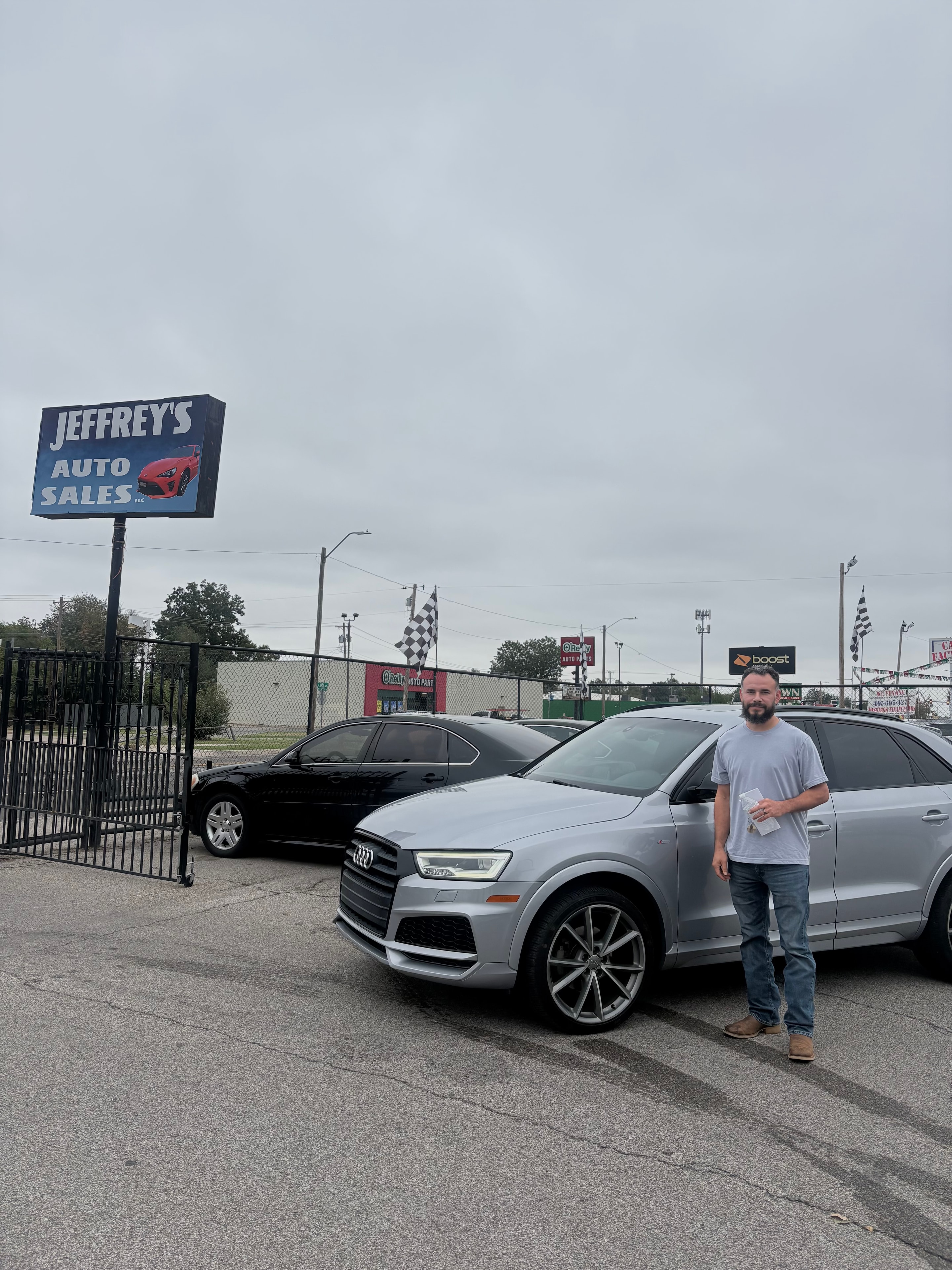 Happy customer at Jeffrey's Auto Sales